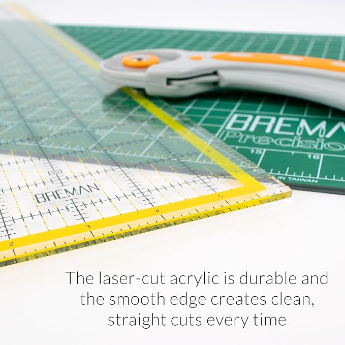 Breman Precision Quilting Rulers – 6x24 Inch Clear Acrylic Rulers - Image 2