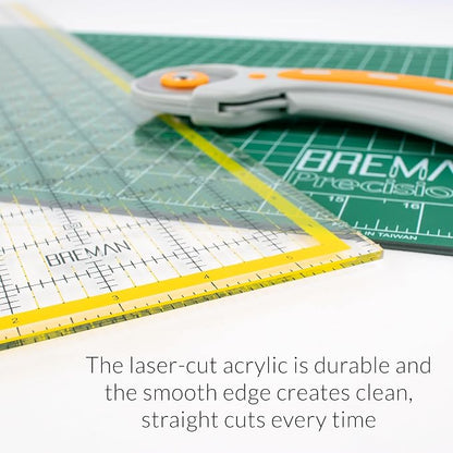 Breman Precision Quilting Rulers – 6x12 Inch Clear Acrylic Rulers - Image 2