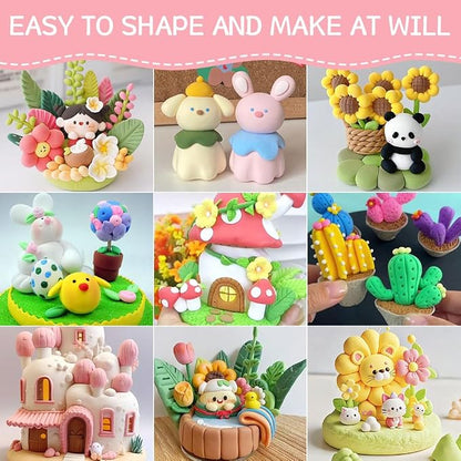 Ainiv Air Dry Clay Kit, 72 Colors DIY Model Magic Clay - Image 6