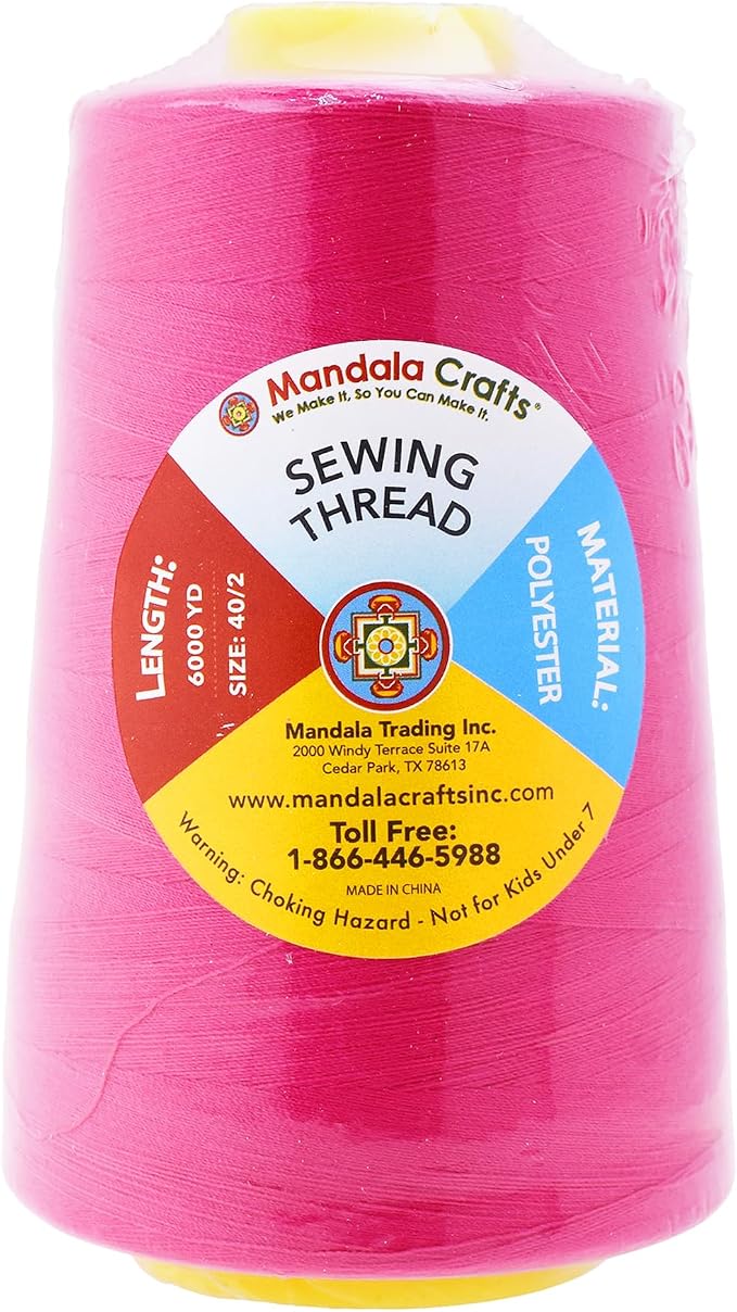 Mandala Crafts 4 Pack of Serger Threads Cones Spools - Image 3