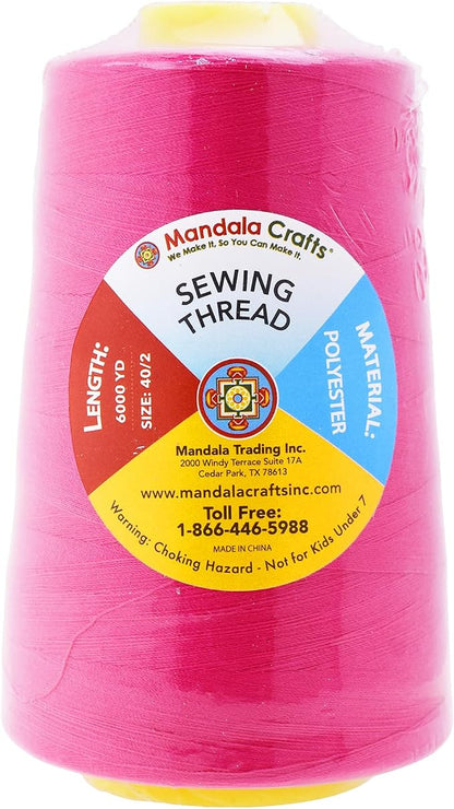 Mandala Crafts 4 Pack of Serger Threads Cones Spools - Image 3