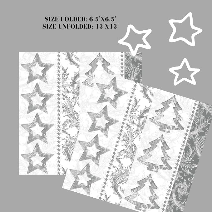 20-ct 13x13 Christmas Paper Decoupage Napkins, 3-Ply Servilletas Tissue Napkin - Image 3