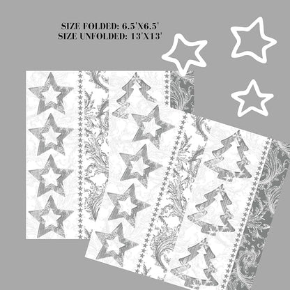 20-ct 13x13 Christmas Paper Decoupage Napkins, 3-Ply Servilletas Tissue Napkin - Image 3