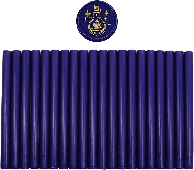 SWANGSA 20 Pieces Glue Gun Sealing Wax Sticks Starry Blue - Image 2