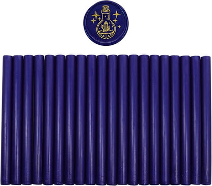 SWANGSA 20 Pieces Glue Gun Sealing Wax Sticks Starry Blue - Image 2