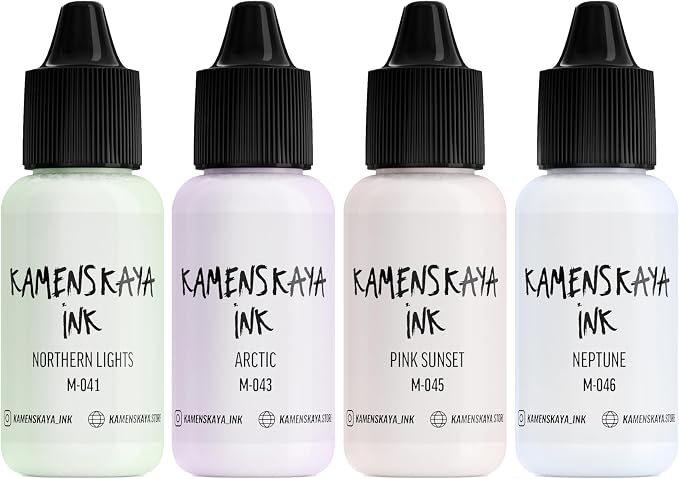 Alcohol Ink Set #15: Matched Color Combination of Alcohol Inks by Kamenskaya