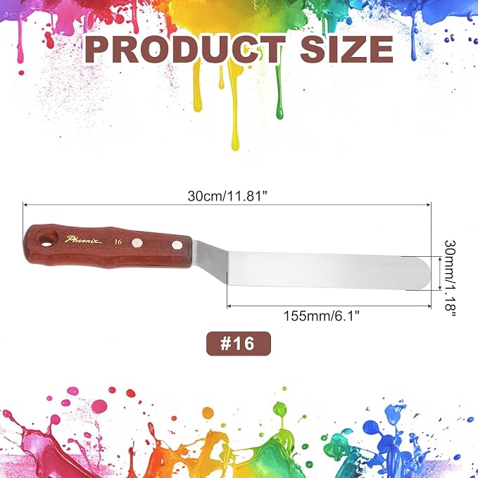 MECCANIXITY Pack of 1 Large Palette Knife No.16, 11.8" Long Palette Knives - Image 2