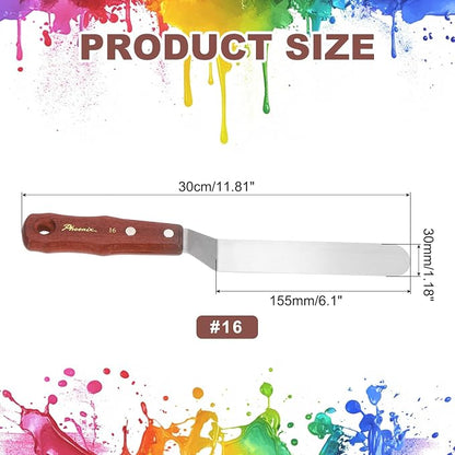 MECCANIXITY Pack of 1 Large Palette Knife No.16, 11.8" Long Palette Knives - Image 2