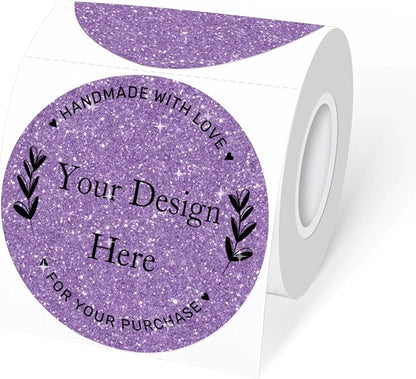 3" Circle Holographic Thermal Labels Stickers, Round Direct Thermal Label by Unknown