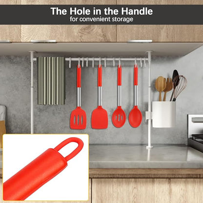Silicone Spatula Spoon Set, BPA Free Kitchen Turners - Image 5