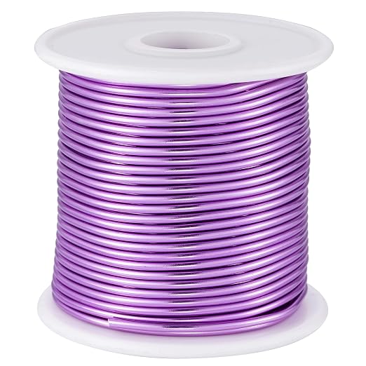 12 Gauge Light Purple Aluminum Craft Wire by OZXCHIXU