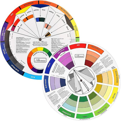 Pocket Color Wheel, Paint Mixing Learning Guide Art Class Teaching Tool by JimKing