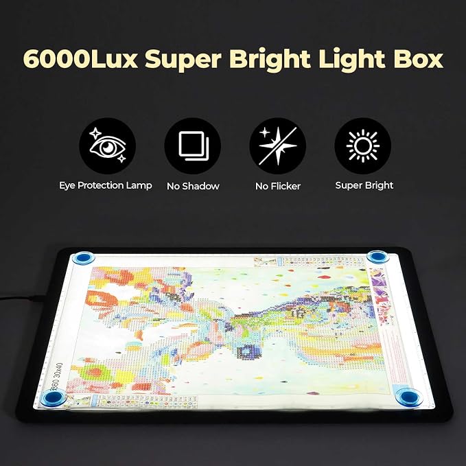 Heanolier A3 Artist tracing Light Box Copy Table, Super Bright Magnetic Light - Image 5