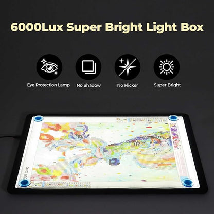 Heanolier A3 Artist tracing Light Box Copy Table, Super Bright Magnetic Light - Image 5