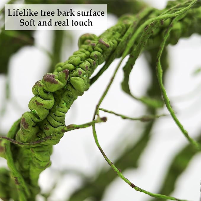 118 inch Big Artificial Green Tree Branches Ivy Grapevine Garland Fake Tree - Image 4