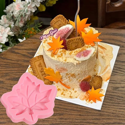 3 Pcs Maple Leaf Silicone Molds, Fern Leaf Chocolate Fondant Molds - Image 5