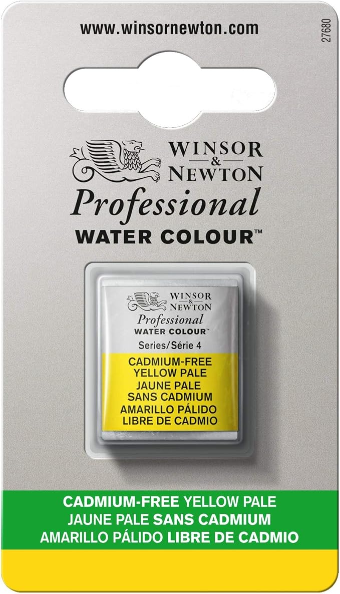 Winsor & Newton Professional Water Colour Paint, Half Pan, Cadmium-Free Yellow by WinsorNewton