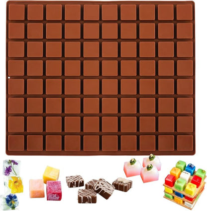 Sakolla Square Chocolate Mold, 80 Cavities Silicone Molds by Sakolla