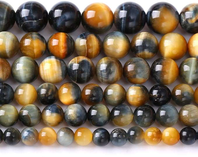 32Pcs 12mm AAAAA Tiger Eye Beads by NaturalStoneBeads
