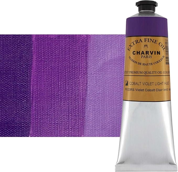 Charvin Extra Fine Oil Paint, Cobalt Violet Light Hue 150 ml - Image 2