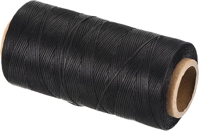 MECCANIXITY Waxed Thread, 284 Yard 0.8mm 150D Flat Wax Thread Polyester Waxed by MECCANIXITY