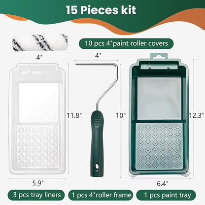 Paint Roller Kit, Paint Tray, Paint Tray Liners and Paint Roller Frame - Image 5