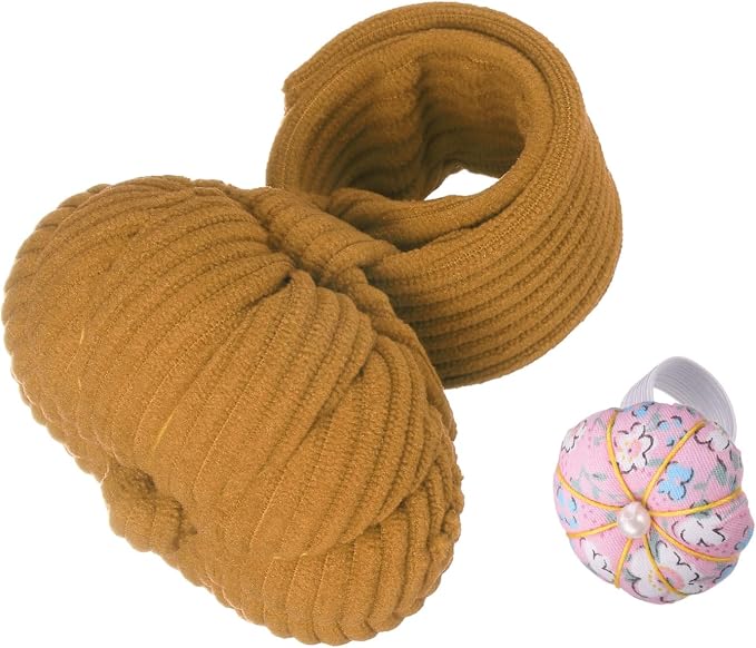 HARFINGTON Wrist Pin Cushions, Sewing Needle Pin Cushion Adjustable Strap - Image 3