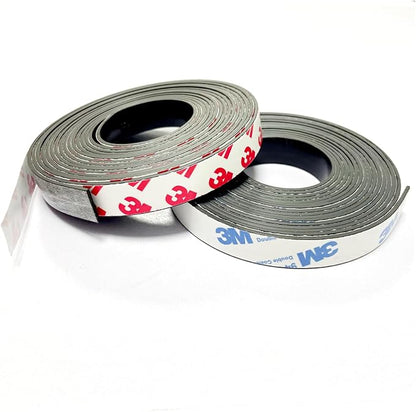 2 Rolls Magnetic Tapes with 3M Adhesive Backing, 6.5FT X 0.6" W x 2 Pack by Unknown