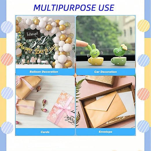 500 Pcs Clear Gel Glue Dots, Double Sided Removable Adhesive Dots, Sticky Tack - Image 3