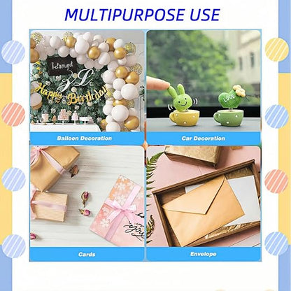 500 Pcs Clear Gel Glue Dots, Double Sided Removable Adhesive Dots, Sticky Tack - Image 3