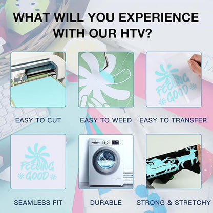 HTVRONT HTV Rolls Heat Transfer Vinyl - Image 4