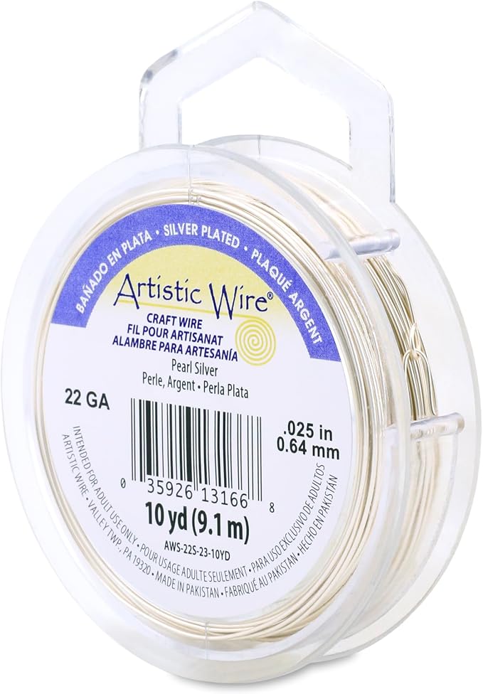 Artistic Wire, 22 Gauge Silver Plated Tarnish Resistant Colored Copper Craft by ArtisticWire