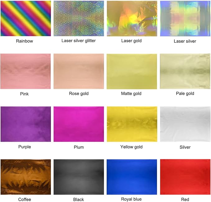 Briartw 20x29cm Hot Foil Paper 50 Sheets Pack Toner Reactive Foil Hot Stamping - Image 3