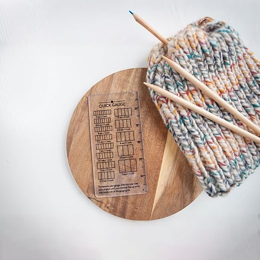 Quick Gauge Ruler, Gauge Ruler for Knitting and Crochet, Scarf Keychain - Image 4