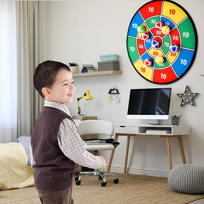 29 Inches Dart Board for Kids，Kids Large Dart Board - Image 7