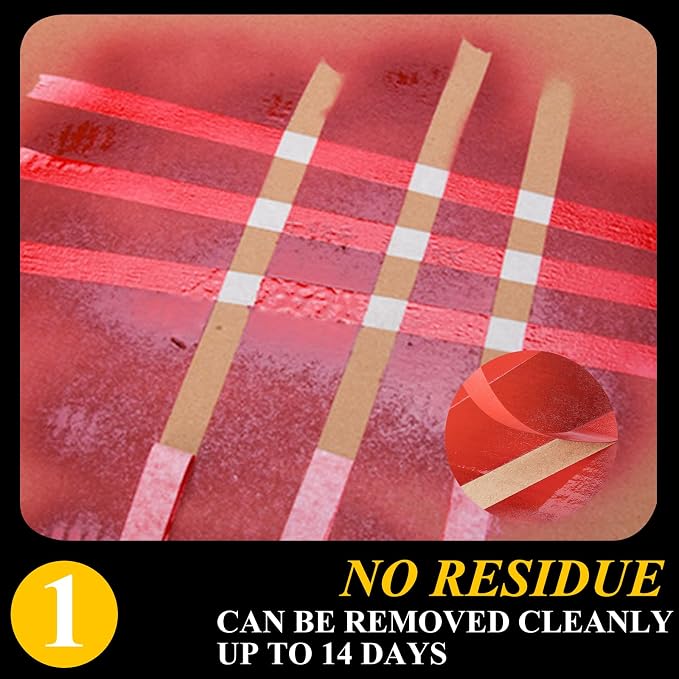 Colored Painters Tape, Premium Masking Master Tape, Removes Easily, Colorful - Image 3