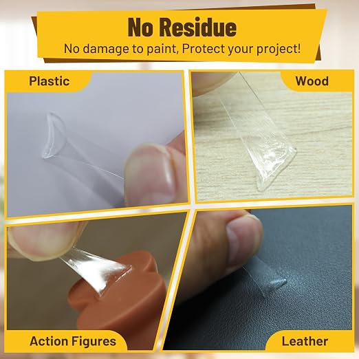 180 Pcs Removable Mounting Putty, Strong Double Sided Glue Adhesive Dots Clear - Image 4