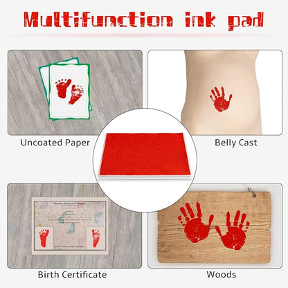 Ink Pad, 5x4'' Washable Non-Toxic Ink Stamp Pad - Image 4
