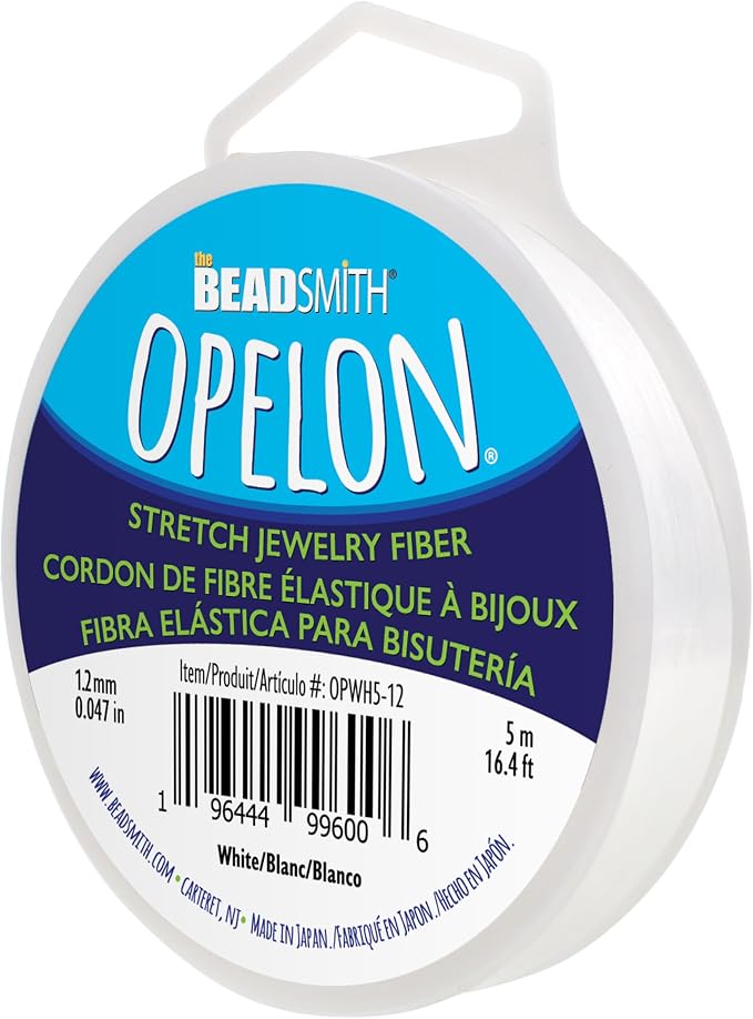 The Beadsmith Opelon Stretch Cord – Elastic Beading Fiber, 1.2 mm Diameter by TheBeadsmith