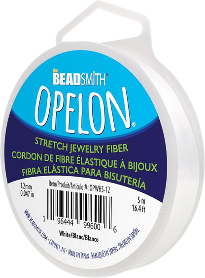 The Beadsmith Opelon Stretch Cord – Elastic Beading Fiber, 1.2 mm Diameter by TheBeadsmith