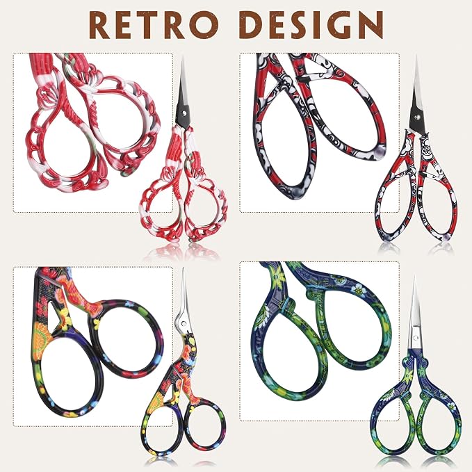Zhehao 4 Pcs Sewing Embroidery Scissors - Image 3