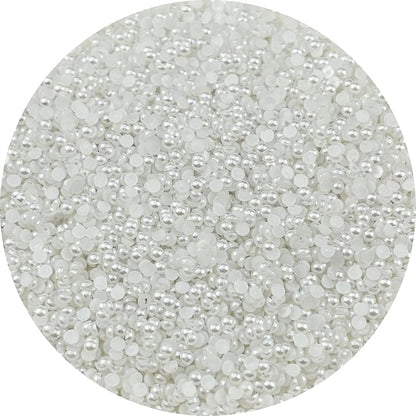 10000pcs 3mm Half Pearls for Crafts Flatback Round Half Pearl Beads for Jewelry by Unknown
