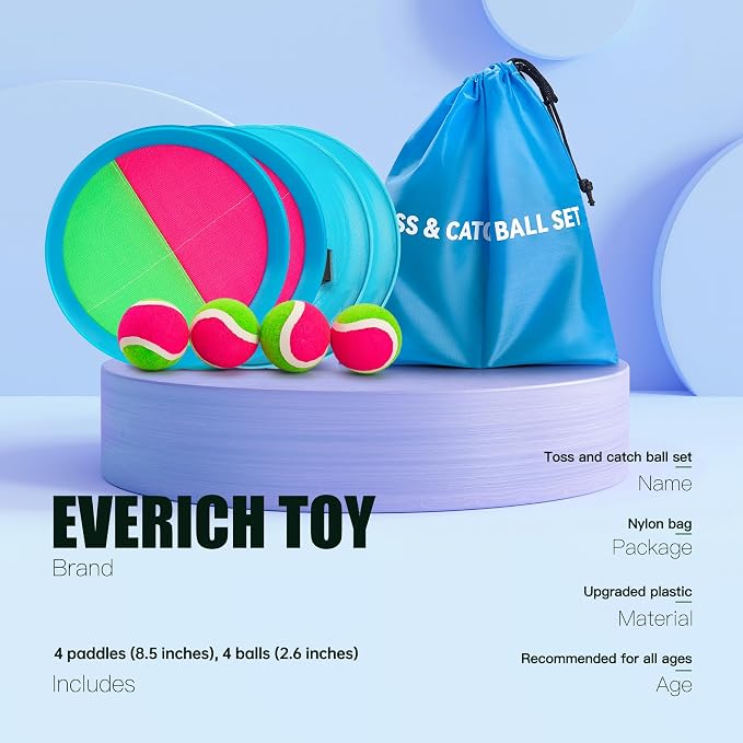 EVERICH Upgraded Toss and Catch Ball Game Set - Image 2