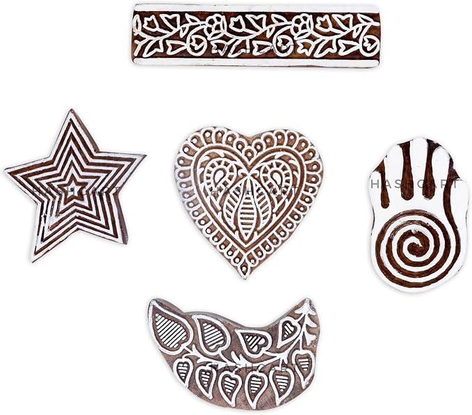 Wooden Block Stamp Hand Carved Printing Stamp - Image 2