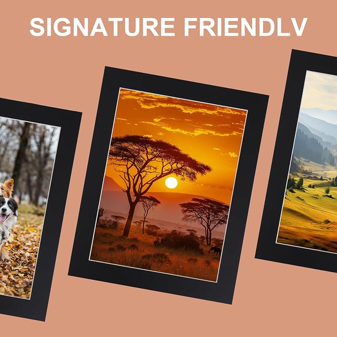 HOTUO 10 Pack Acid Free Black 11x14 Picture Frame Mats - Image 6