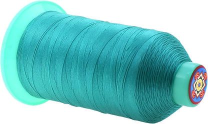 Mandala Crafts Bonded Nylon Thread Turquoise Heavy Duty Sewing Threads - Image 2