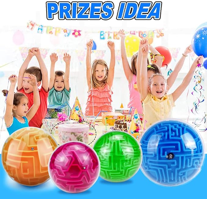 YongnKids 4 Pack 3D Puzzle Maze Ball Toys| Brain Teaser Puzzles Maze Game - Image 8