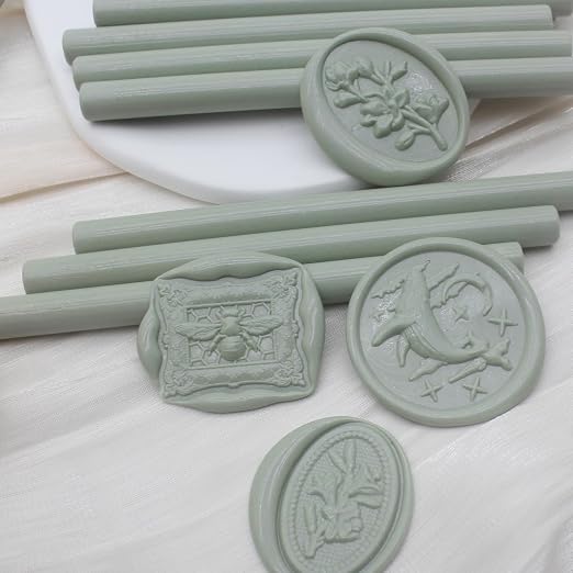 52pcs Sage Green Wax Sealing Sticks, Andotopee Glue Gun Adhesive Seal Sticks - Image 2