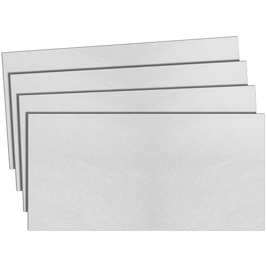 Zonon 4 Pcs 20 Gauge Steel Sheet Metal Cold Roll Steel Sheet 12" x 6" x 0.032" by Zonon