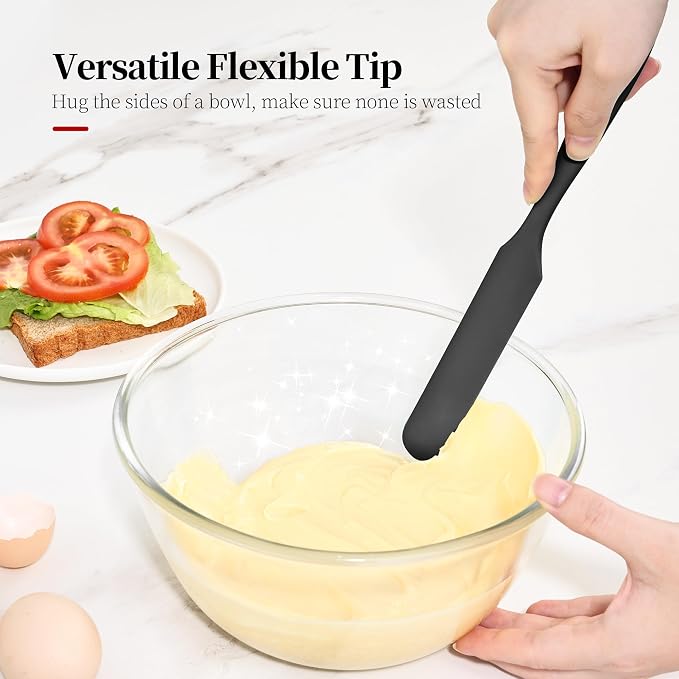600ºF Heat Resistant Spatulas, High Heat Food Safe Semless Kitchen Silicone - Image 7